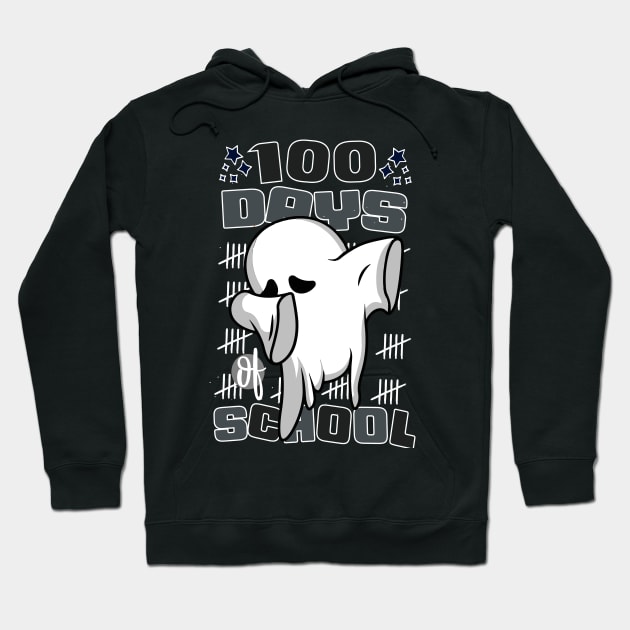 100 days of school featuring a Cute dabbing ghost #1 Hoodie by XYDstore